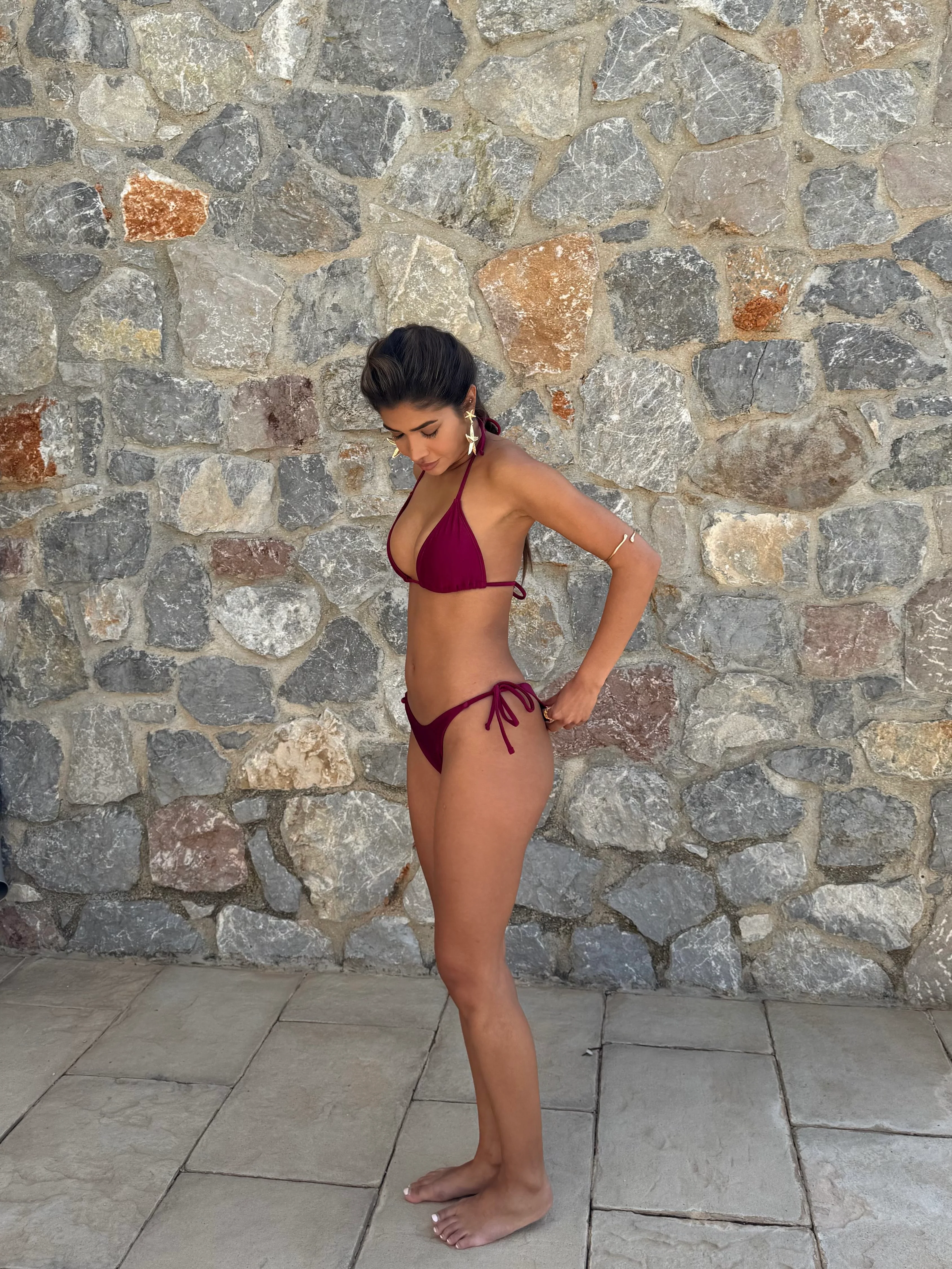Bikini top - Burgundy - Image 14