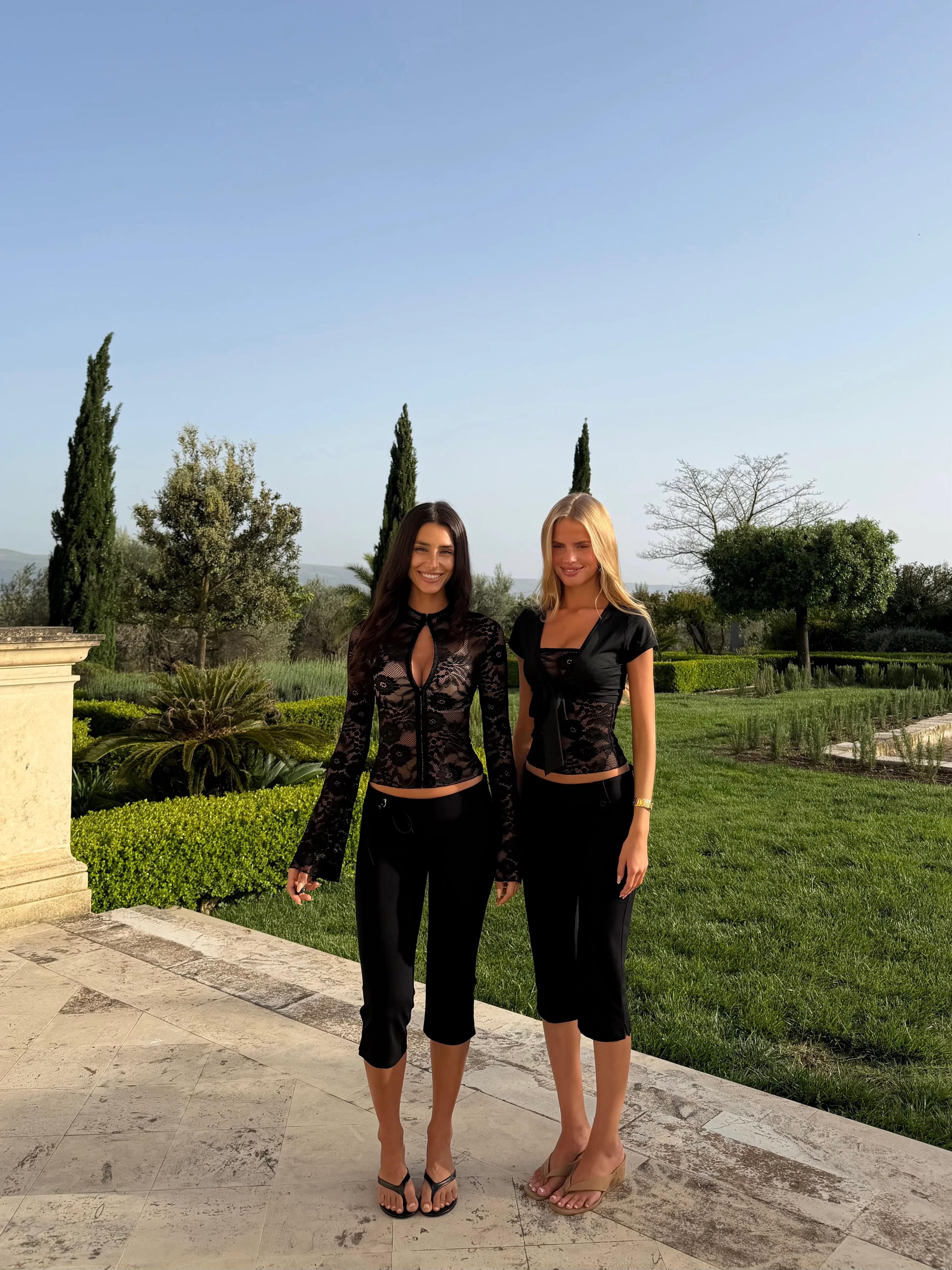 Buckle Capri Pants - Black - Image 8