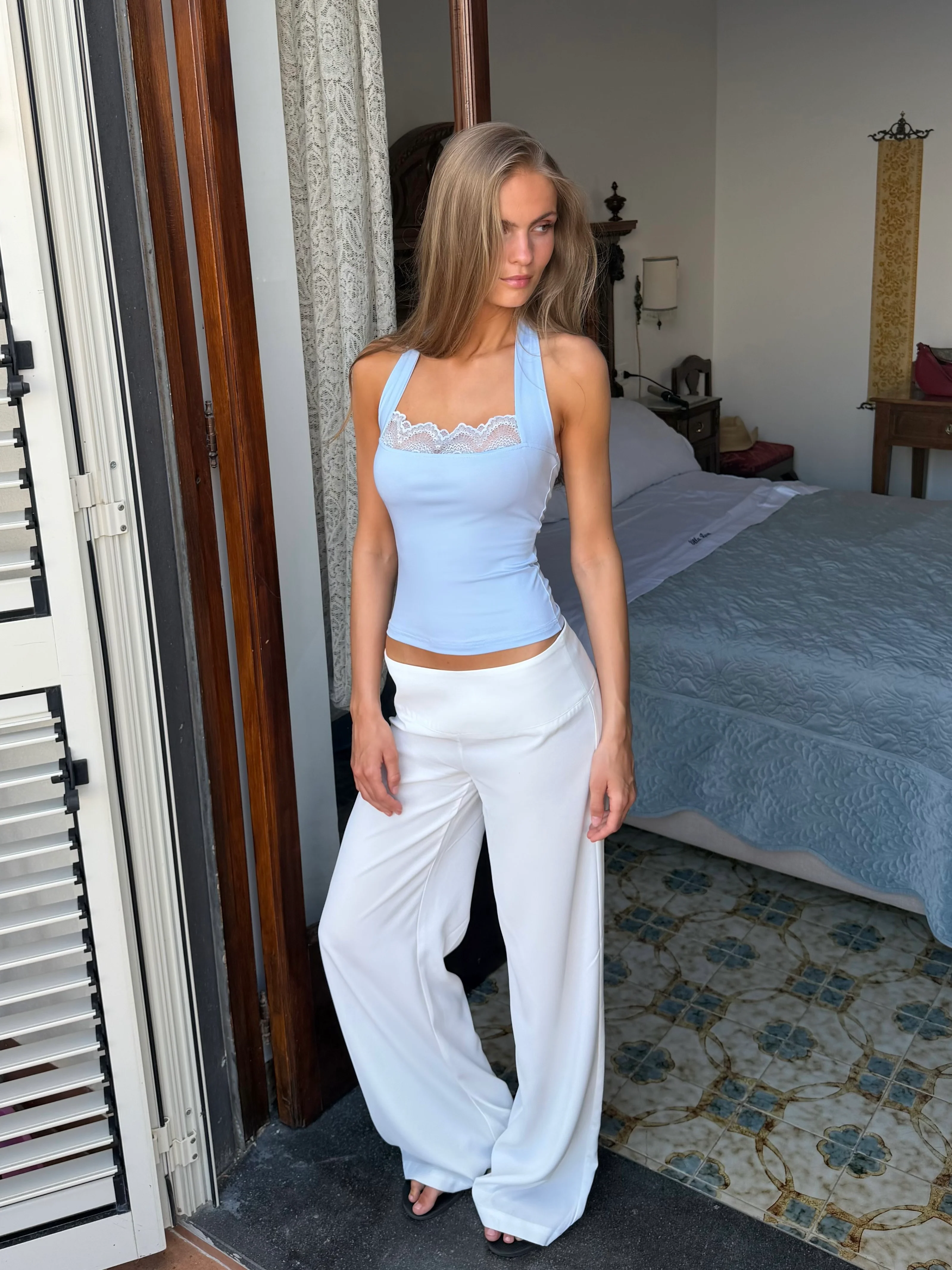 Elia lace top - Light blue - Image 6