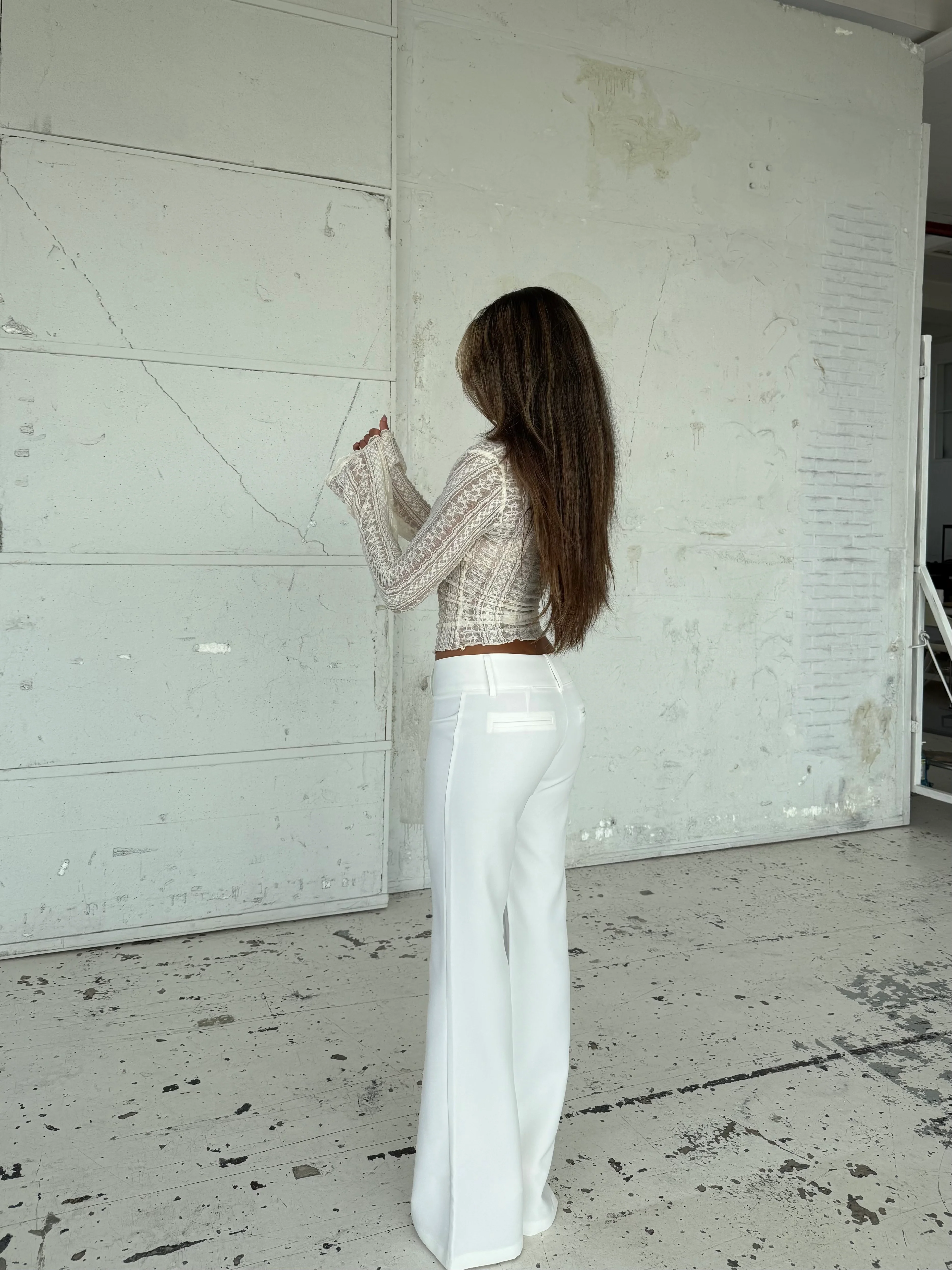 Lyra lace top - vintage cream - Image 3