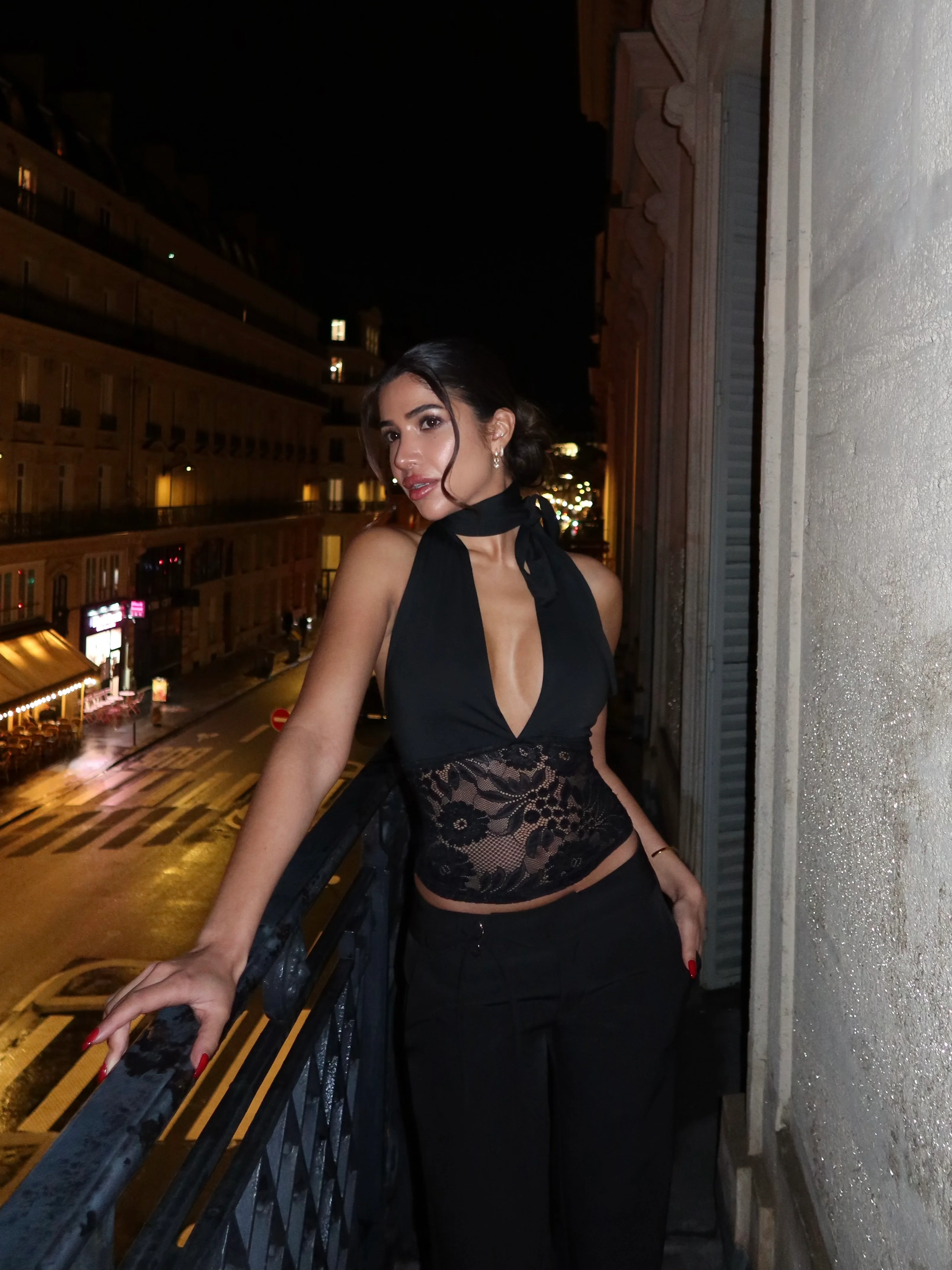 Mila Multi Lace Top – Black - Image 4