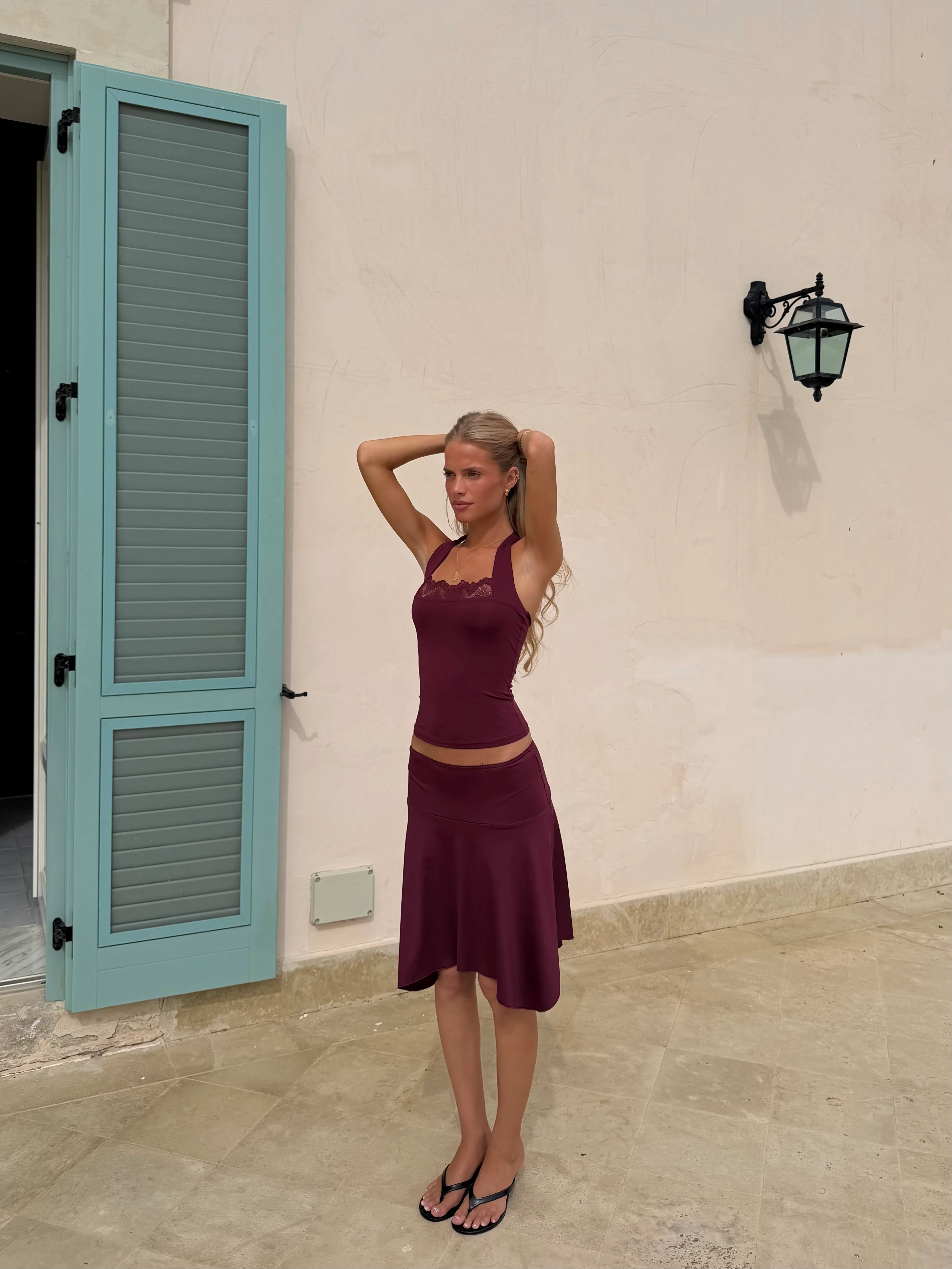 Sira skirt - Bordeaux - Image 4