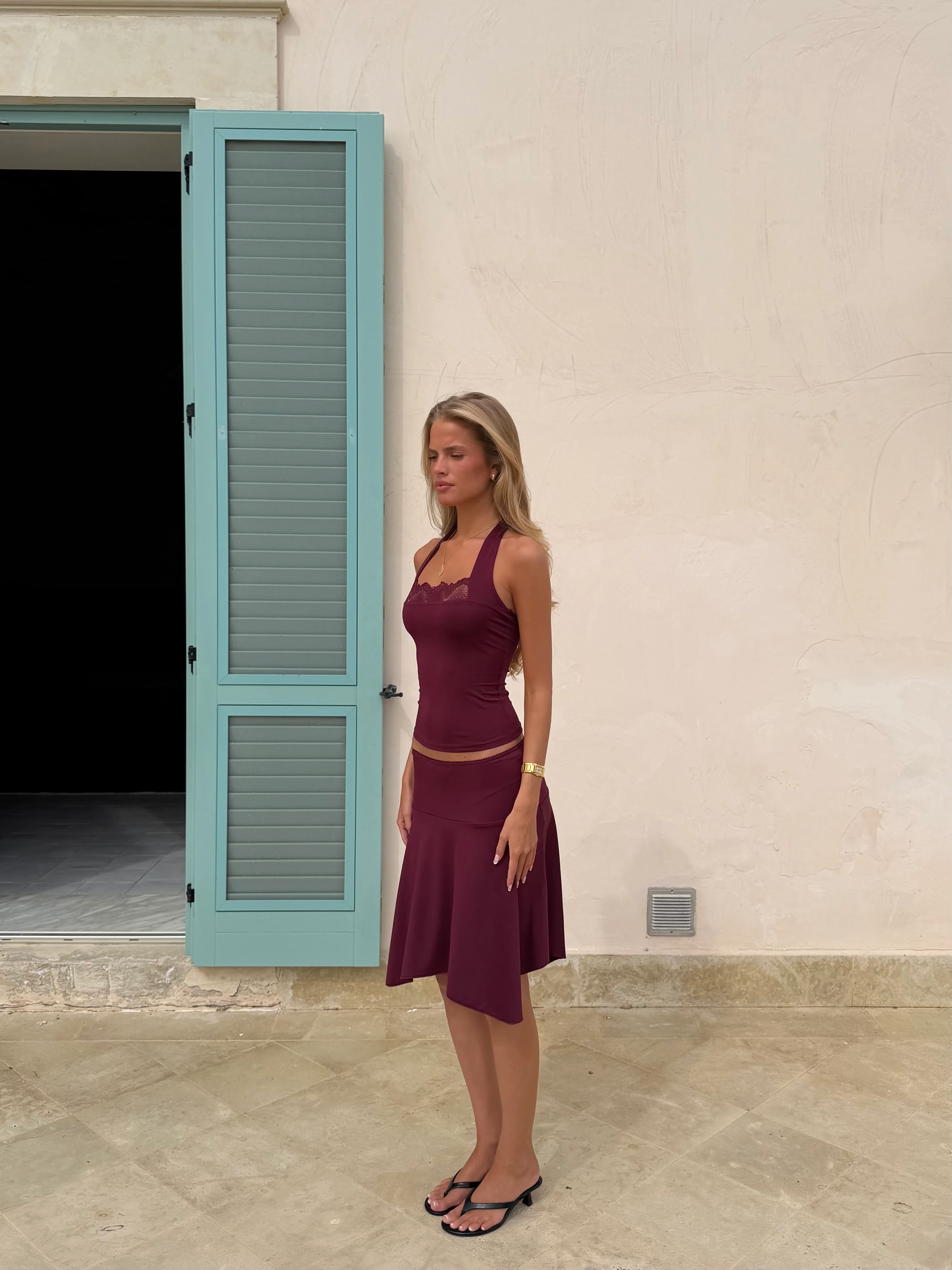 Sira skirt - Bordeaux - Image 5